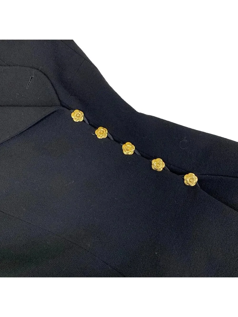Chanel Black Outer Fabric] Wool Women's #302107C78B